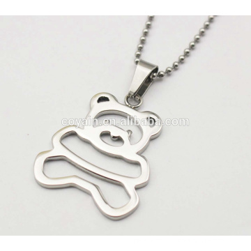 Vente en gros Collier pendentif mignon en acier inoxydable